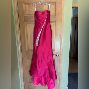 Terani couture red prom dress